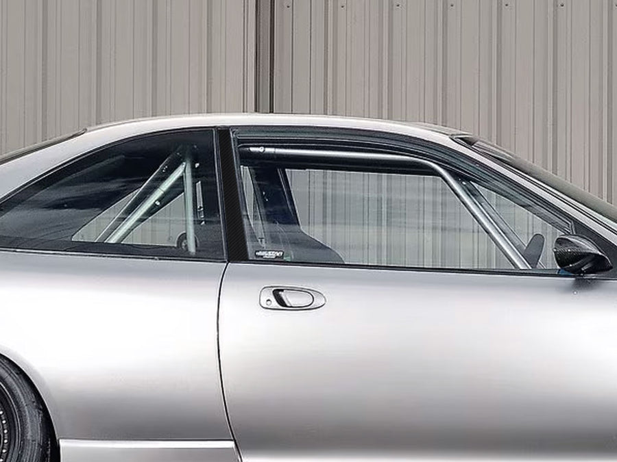 honda civic 1992-1995 (coupe) Carbon Fiber Pillar Cover Diagram