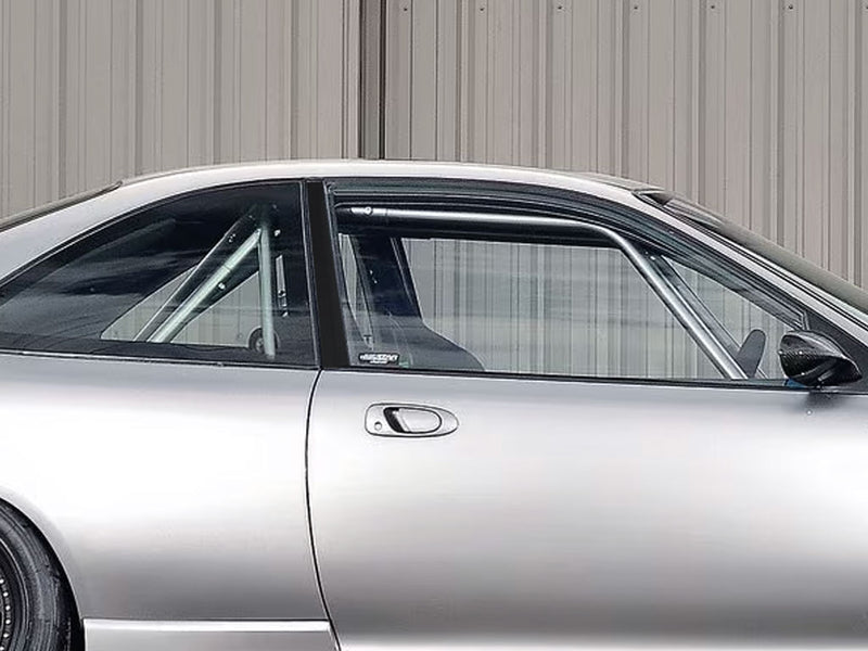 honda civic 1992-1995 (coupe) Matte Black Pillar Cover Diagram