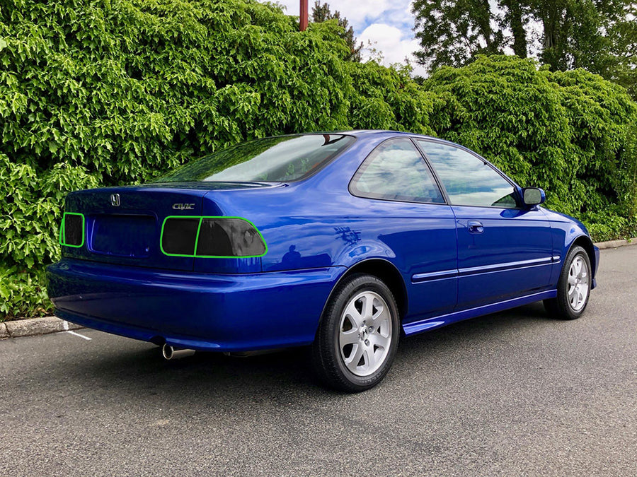 civic (coupe) Tail Light Tint Installation Points