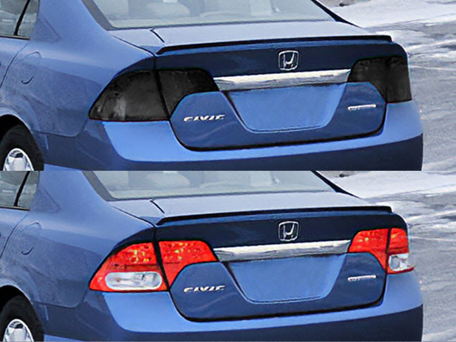 civic (sedan) Before and After Smoked Taillights