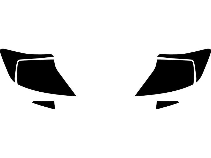 civic (coupe) Precut Tail Light Tint Diagram