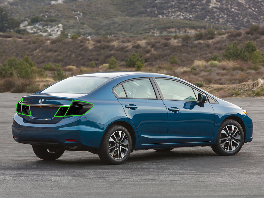 civic (coupe) Tail Light Tint Installation Points