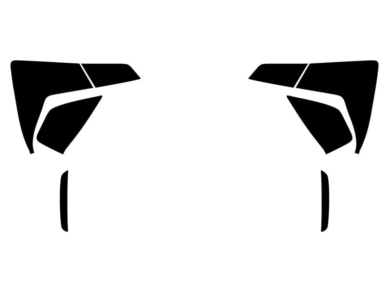 civic (hatchback) Precut Tail Light Tint Diagram