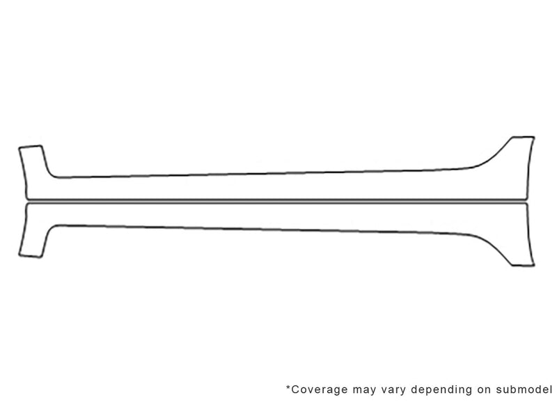 civic Avery Dennison Clear Bra Door Cup Precut PPF Diagram