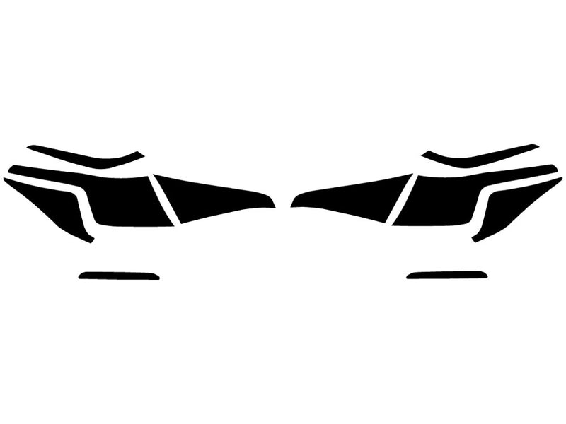 civic (sedan) Precut Tail Light Tint Diagram