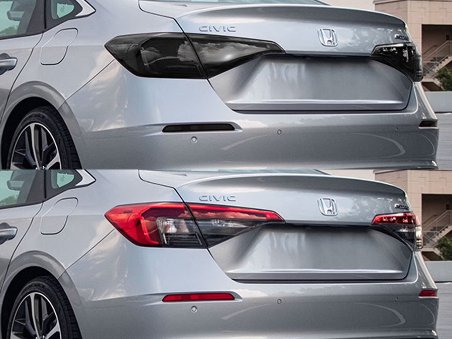 civic (sedan) Before and After Smoked Taillights