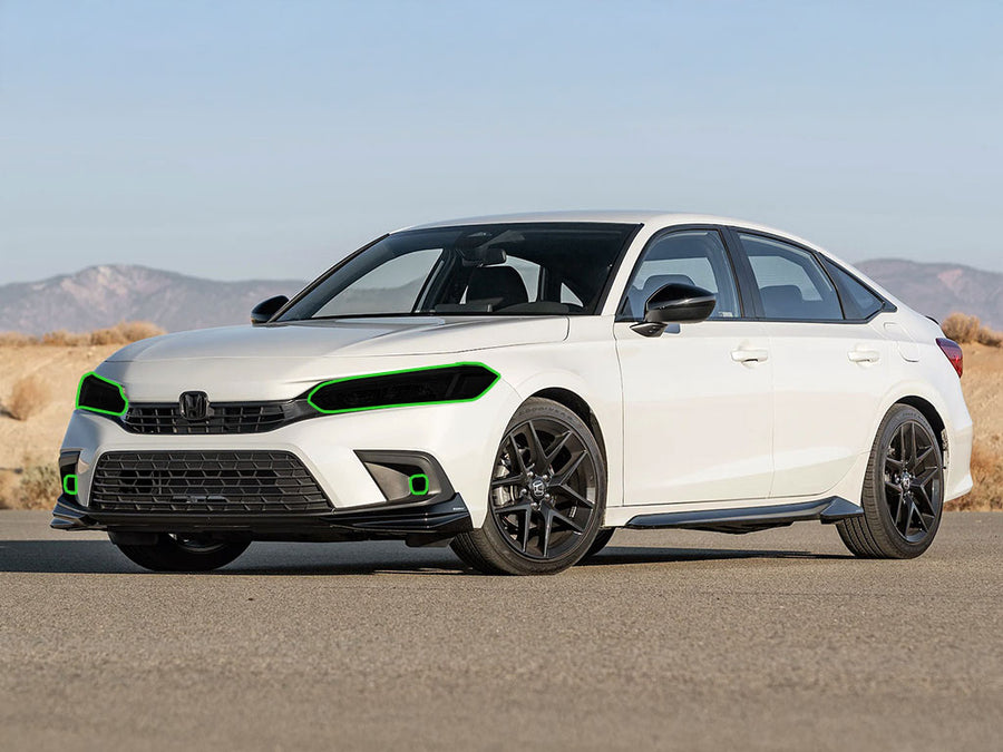 honda civic 2022-2025 Headlight Tint Location