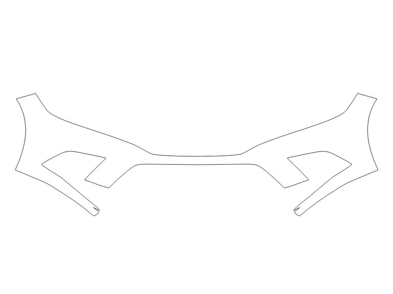 civic 3M Clear Bra Bumper Precut PPF Diagram