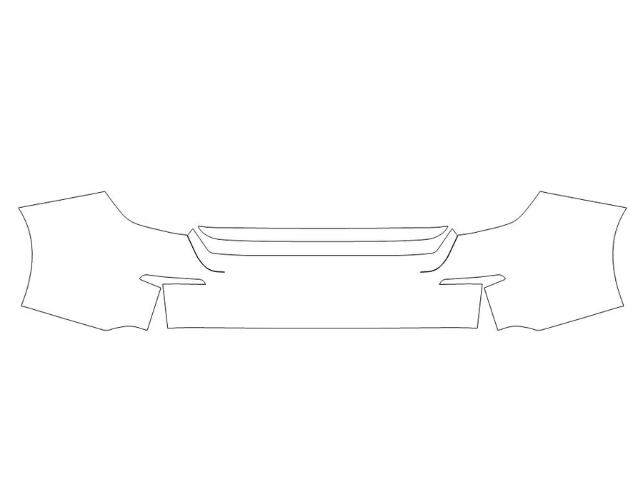 civic Avery Dennison Clear Bra Door Cup Precut PPF Diagram