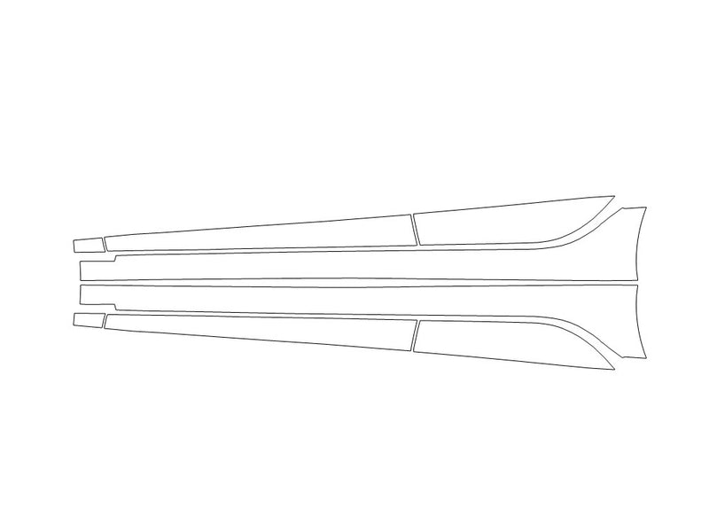 civic 3M Clear Bra Door Cup Precut PPF Diagram