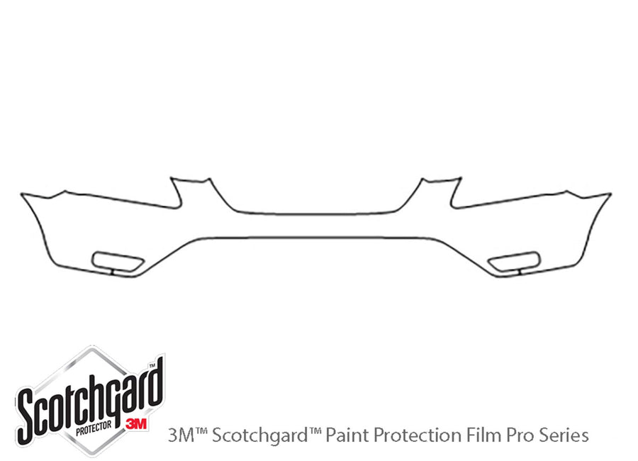 cr-v 3M Clear Bra Bumper Precut PPF Diagram