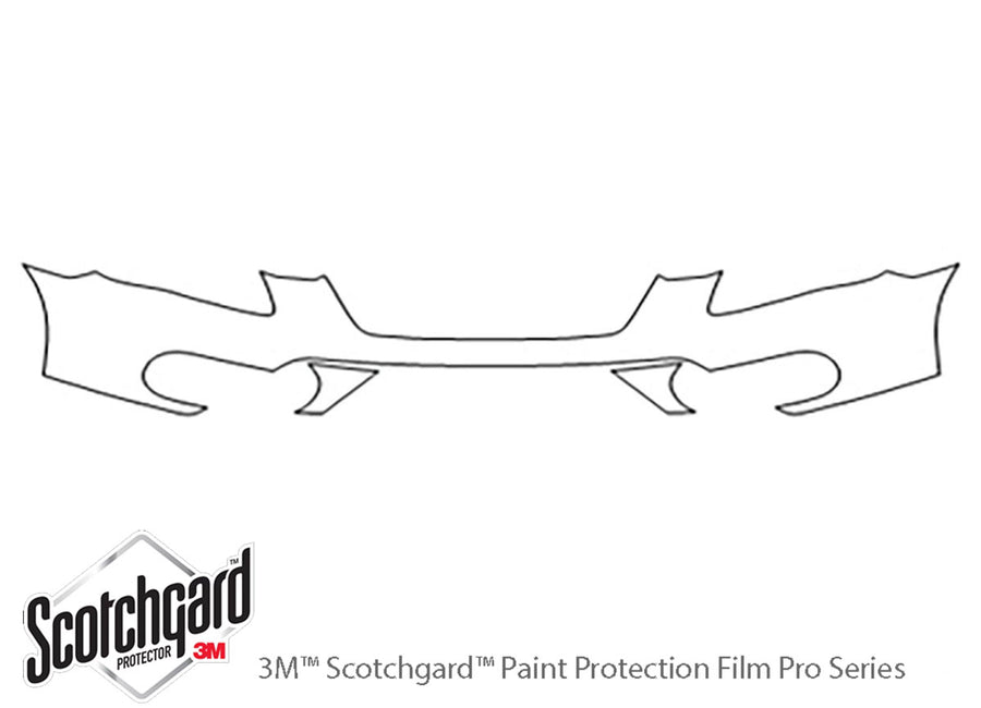 cr-v 3M Clear Bra Bumper Precut PPF Diagram