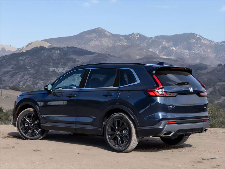 honda cr-v 2023-2024 Brushed Aluminum Black Pillar Trim
