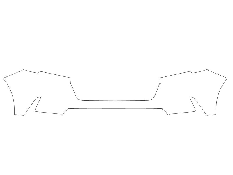 cr-v 3M Clear Bra Bumper Precut PPF Diagram