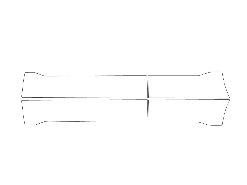 cr-v 3M Clear Bra Door Cup Precut PPF Diagram