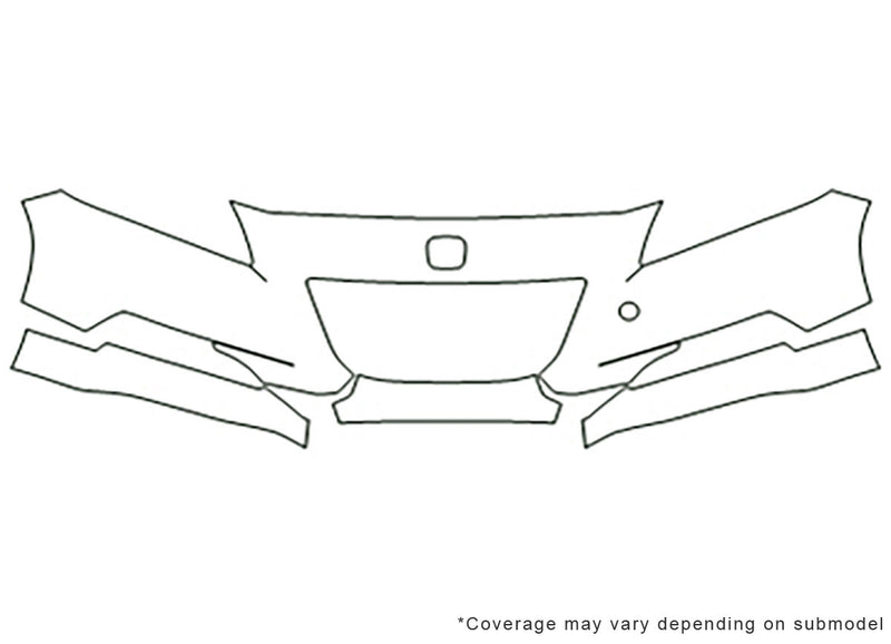 cr-z Avery Dennison Clear Bra Bumper Precut PPF Diagram