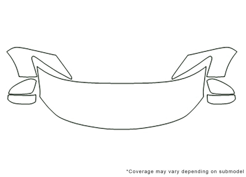 crosstour Avery Dennison Clear Bra Hood Precut PPF Diagram