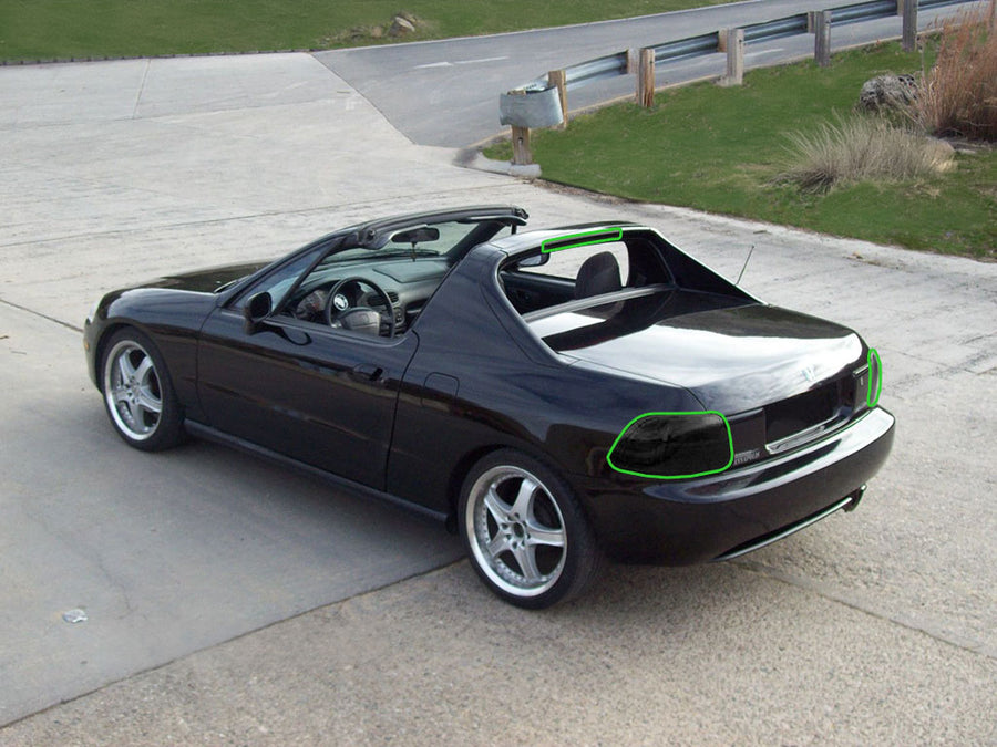 del sol Tail Light Tint Installation Points