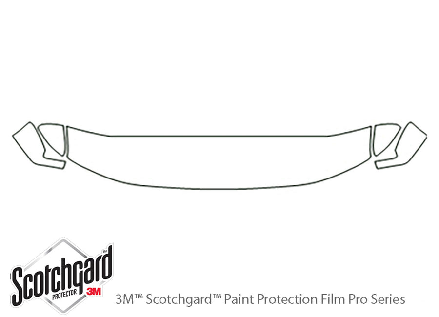 element 3M Clear Bra Hood Precut PPF Diagram