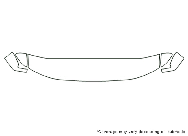 element Avery Dennison Clear Bra Hood Precut PPF Diagram