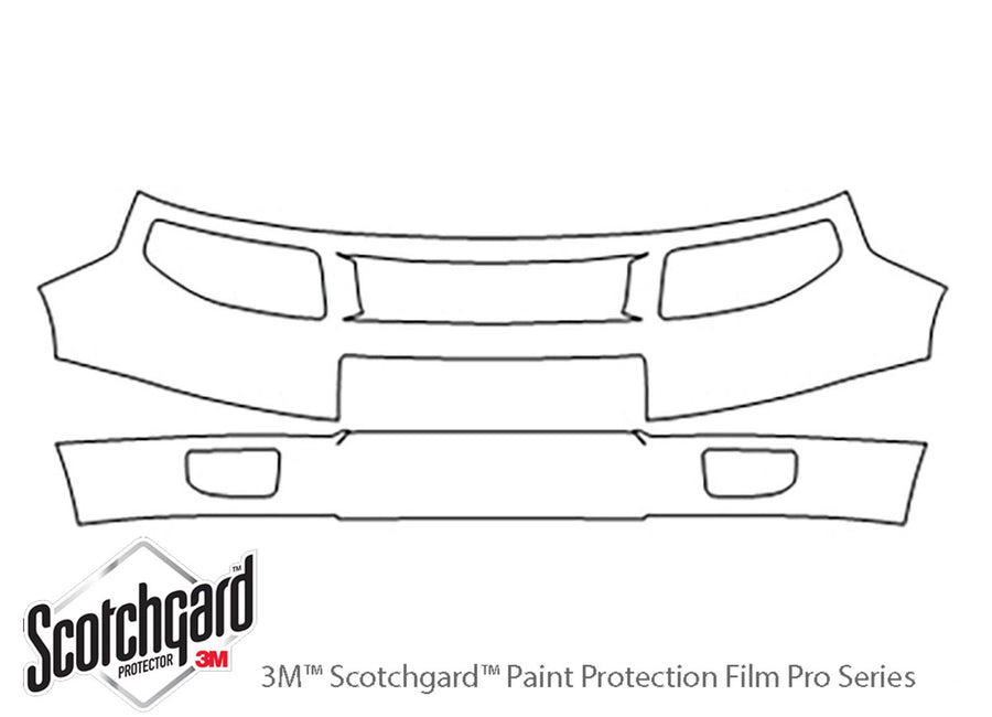 element 3M Clear Bra Bumper Precut PPF Diagram