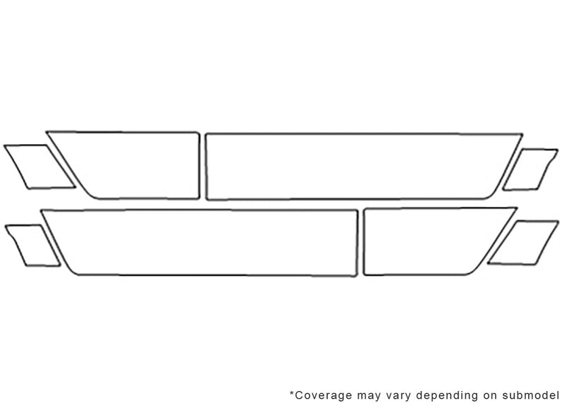 element 3M Clear Bra Door Cup Precut PPF Diagram
