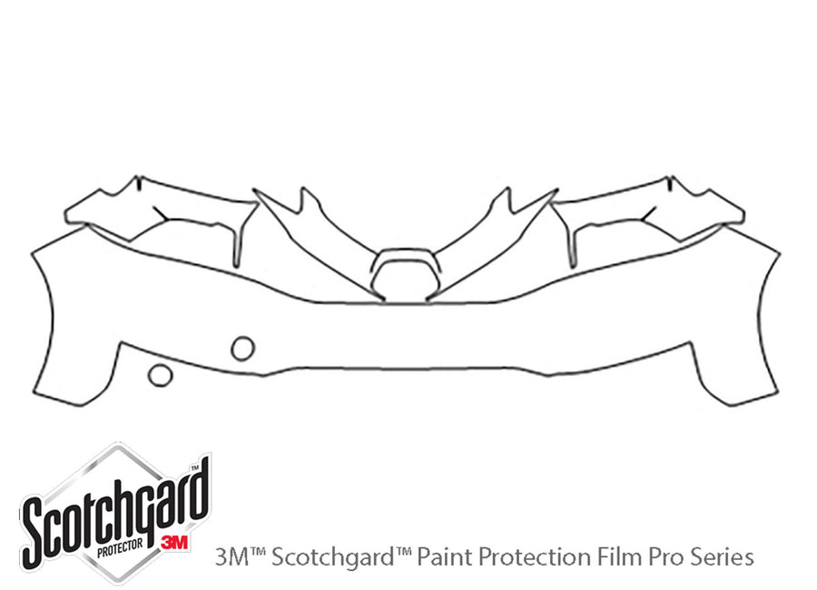 fit 3M Clear Bra Bumper Precut PPF Diagram