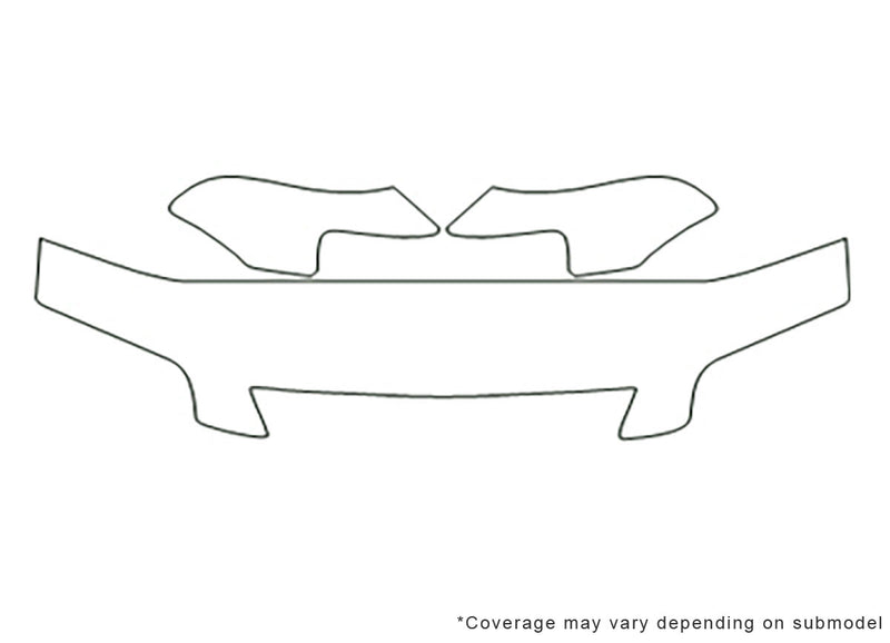 odyssey Avery Dennison Clear Bra Hood Precut PPF Diagram