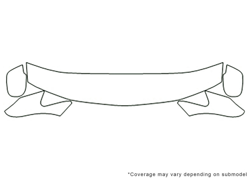 odyssey Avery Dennison Clear Bra Hood Precut PPF Diagram