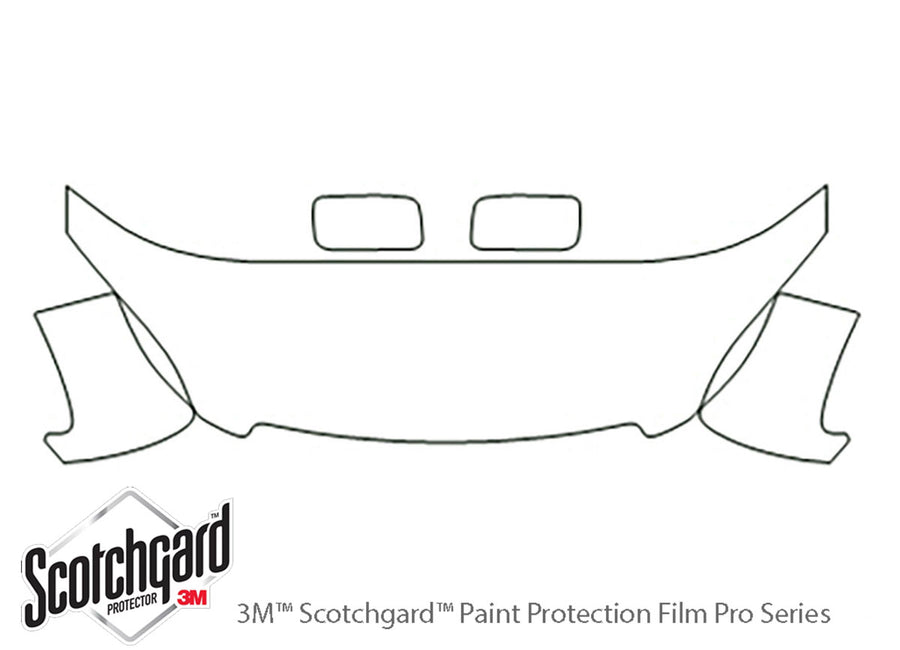 odyssey 3M Clear Bra Hood Precut PPF Diagram