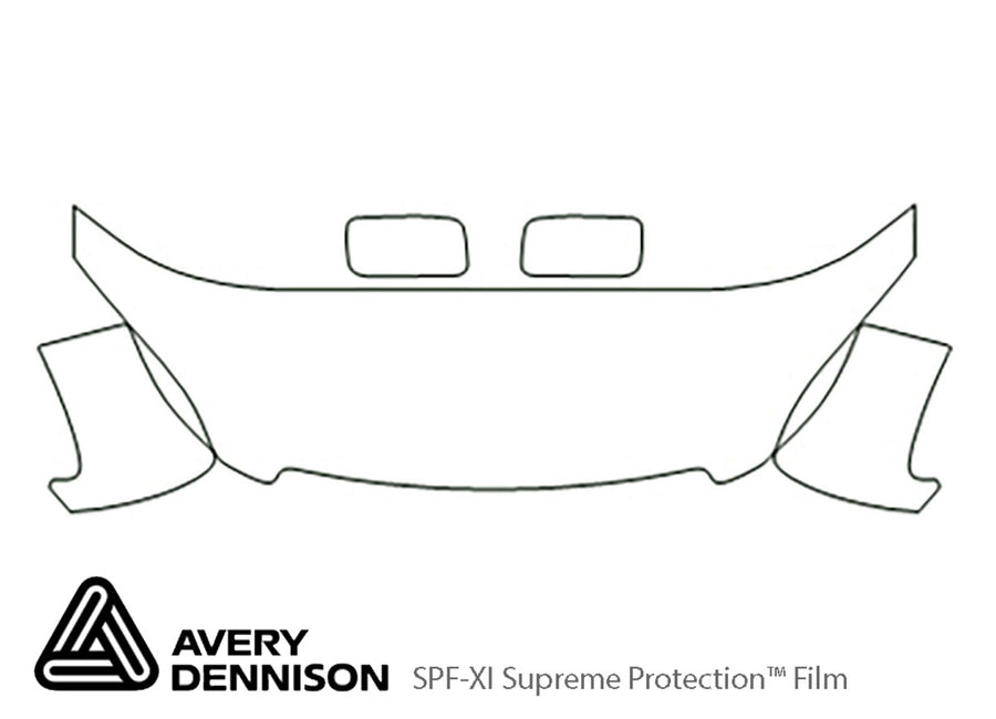 odyssey Avery Dennison Clear Bra Hood Precut PPF Diagram