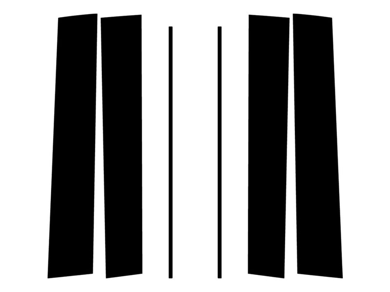 honda odyssey 2005-2010 Carbon Fiber Pillar Trim Diagram