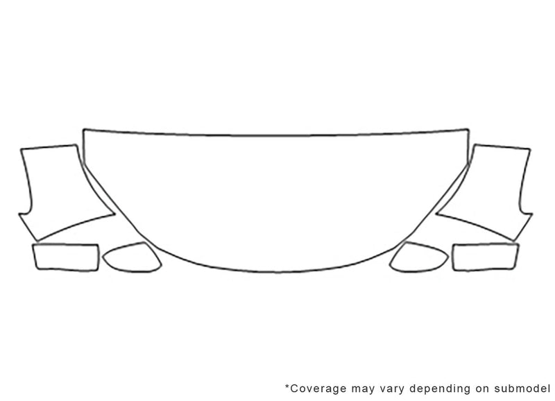 odyssey 3M Clear Bra Hood Precut PPF Diagram
