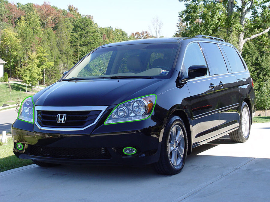 honda odyssey 2008-2010 Headlight Protection Installation Location