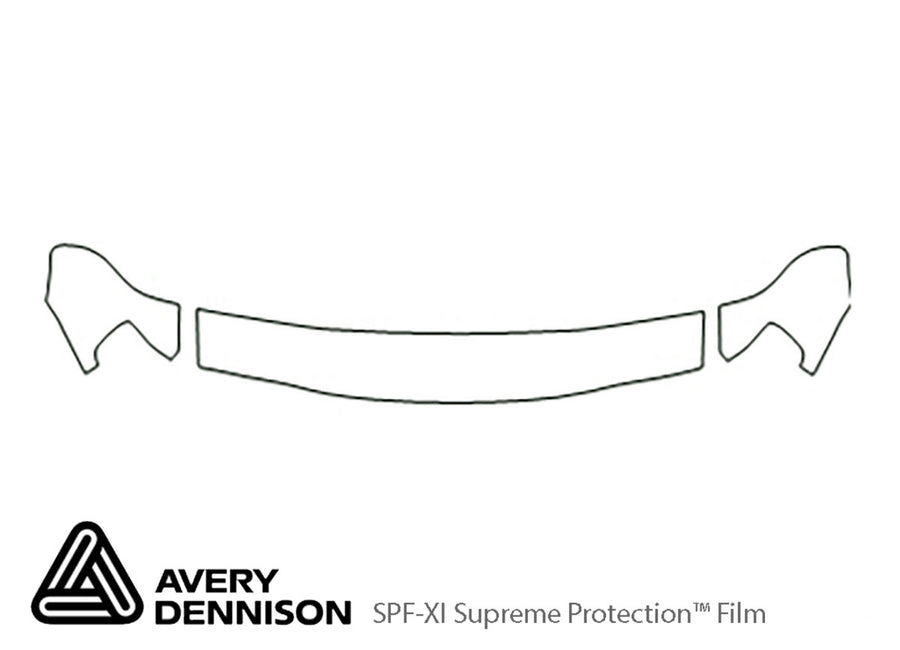 passport Avery Dennison Clear Bra Hood Precut PPF Diagram