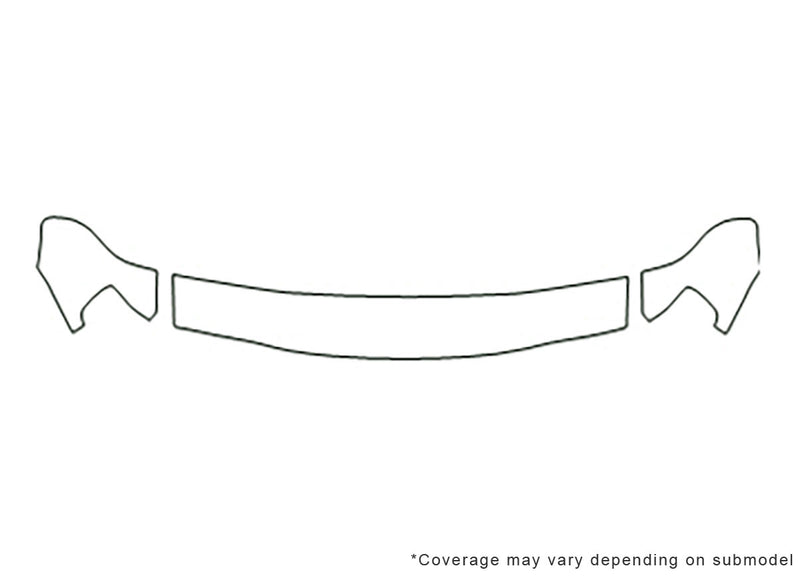 passport 3M Clear Bra Hood Precut PPF Diagram