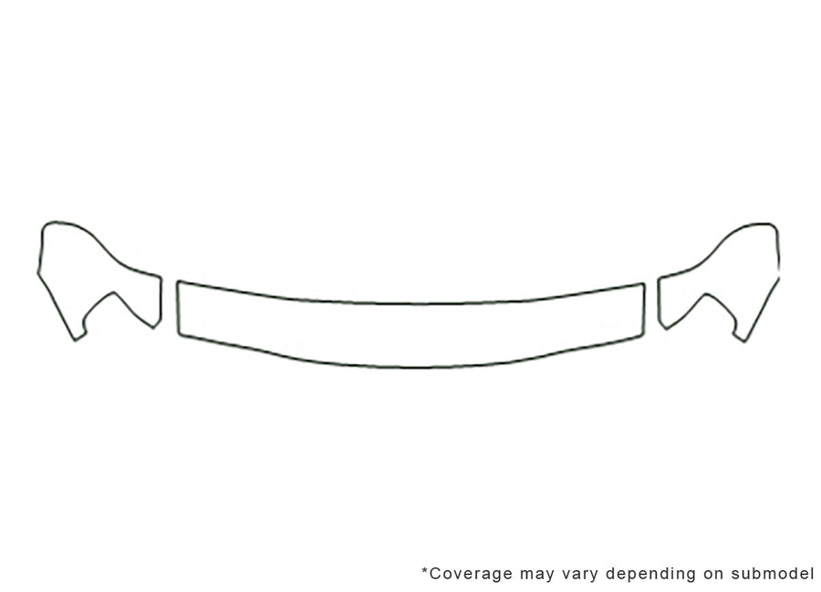 passport 3M Clear Bra Hood Precut PPF Diagram