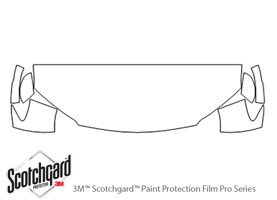 passport 3M Clear Bra Hood Precut PPF Diagram