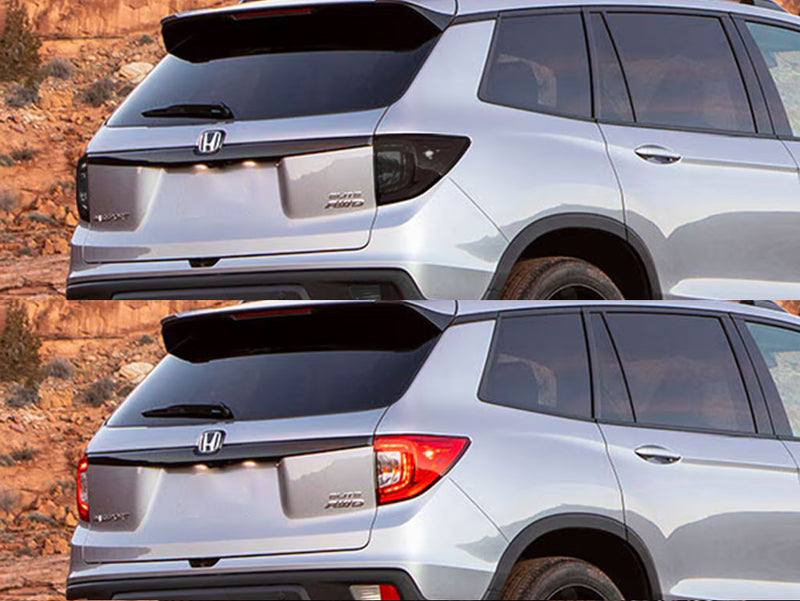 passport Before and After Smoked Taillights