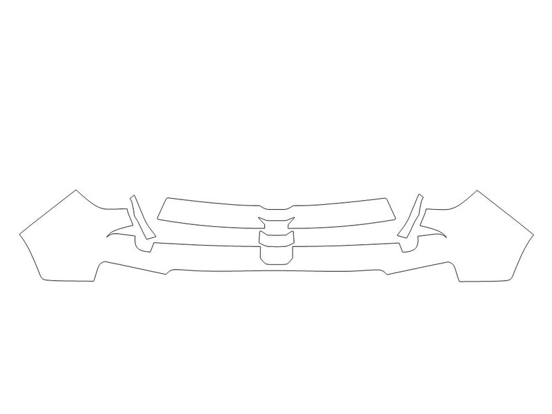 passport 3M Clear Bra Door Cup Precut PPF Diagram