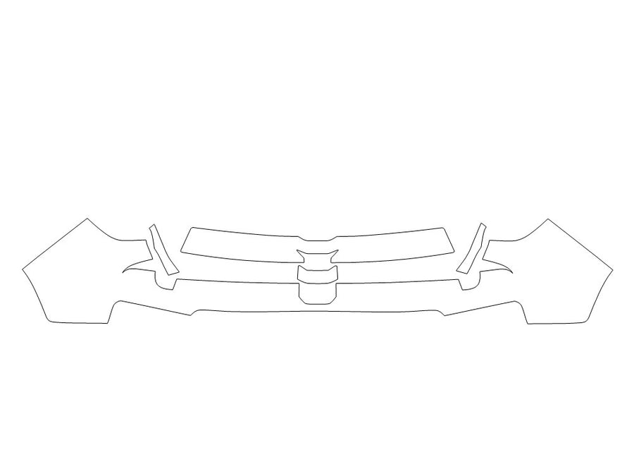 passport 3M Clear Bra Door Cup Precut PPF Diagram