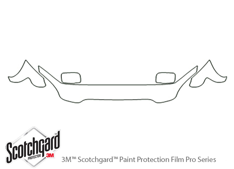 pilot 3M Clear Bra Hood Precut PPF Diagram