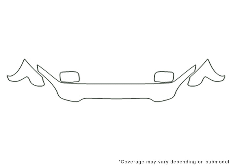 pilot 3M Clear Bra Hood Precut PPF Diagram