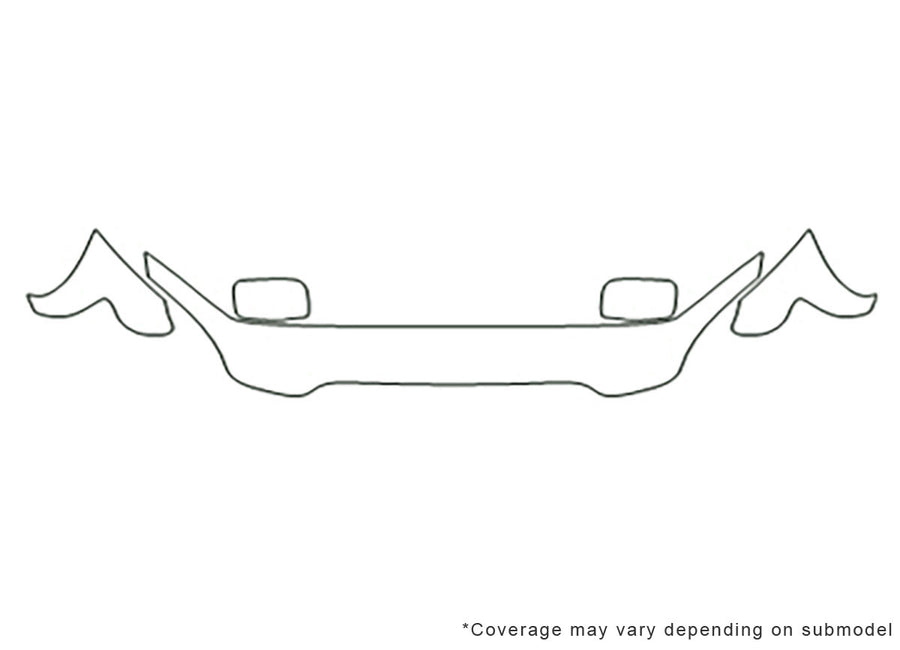 pilot 3M Clear Bra Hood Precut PPF Diagram