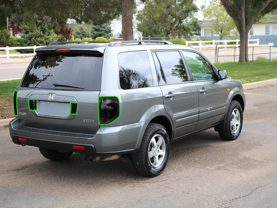 pilot Tail Light Tint Installation Points
