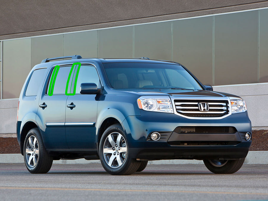 honda pilot 2009-2015 Pillar Post Trim Installation Location