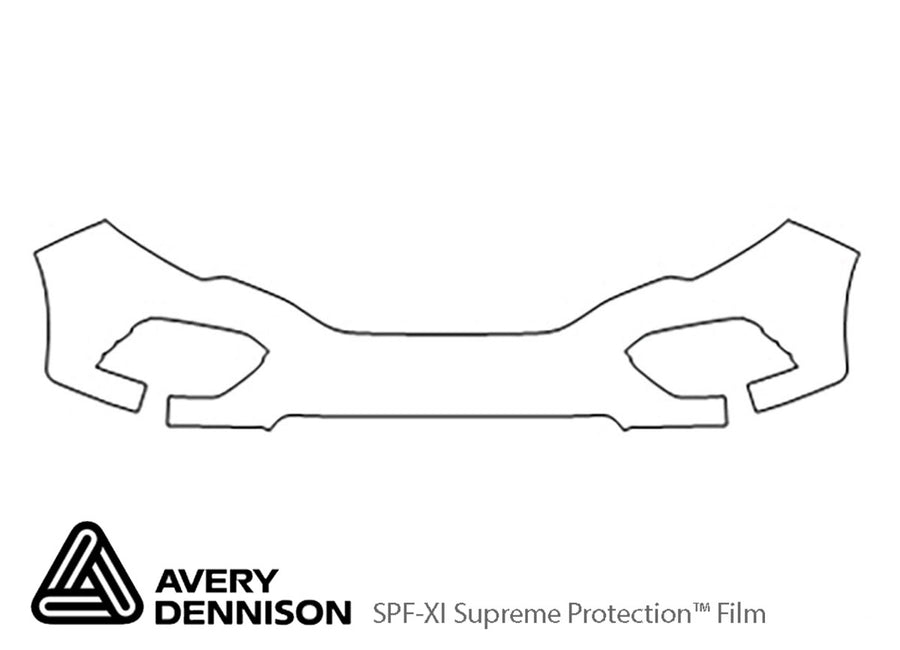 pilot Avery Dennison Clear Bra Bumper Precut PPF Diagram