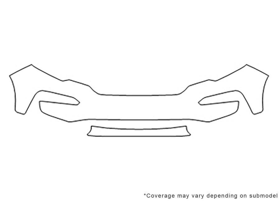 pilot Avery Dennison Clear Bra Bumper Precut PPF Diagram