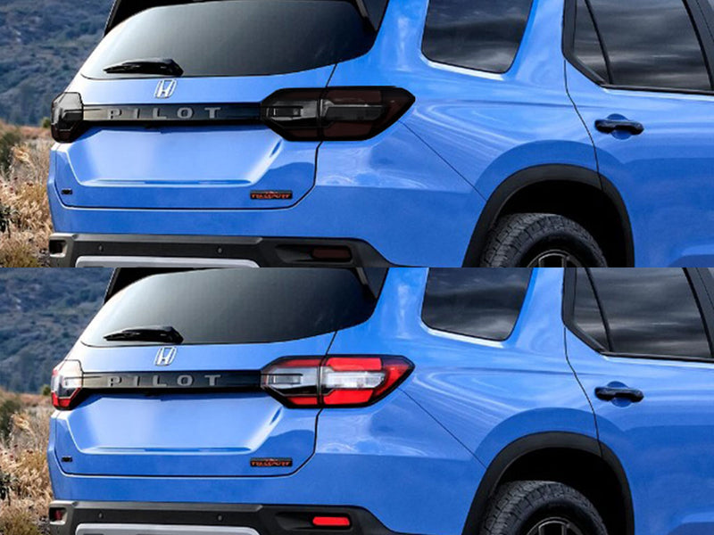 pilot Before and After Smoked Taillights