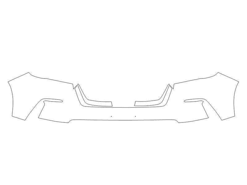 pilot 3M Clear Bra Bumper Precut PPF Diagram